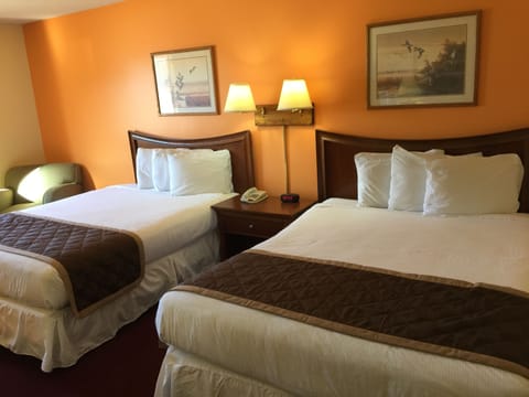 Standard Room, 2 Queen Beds | Blackout drapes, soundproofing, iron/ironing board, free WiFi