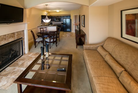 Suite, 1 Bedroom, Fireplace, Resort View | In-room safe, desk, iron/ironing board, free WiFi