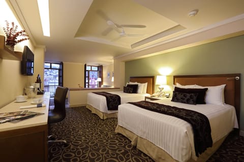 Standard Room, 2 Double Beds | Premium bedding, in-room safe, desk, soundproofing