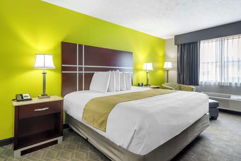 Standard Room, 1 King Bed, Non Smoking, Refrigerator & Microwave | Pillowtop beds, desk, laptop workspace, blackout drapes