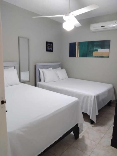 Family Double Room, 2 Queen Beds, Balcony, Bay View | Premium bedding, blackout drapes, soundproofing, free WiFi