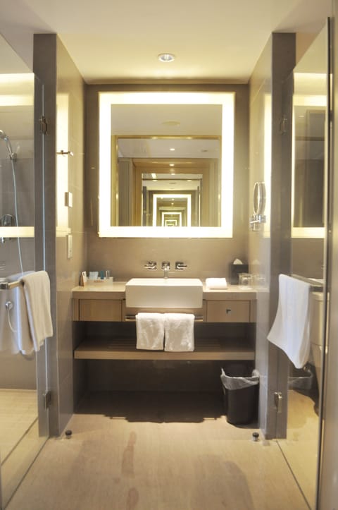 Standard Room, 2 Twin Beds | Bathroom | Eco-friendly toiletries, hair dryer, bathrobes, towels