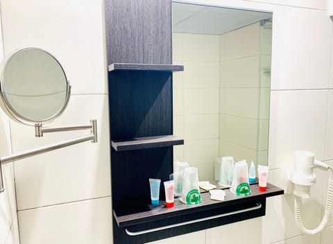 Premium Double Room | Bathroom amenities | Hair dryer, towels, soap, shampoo