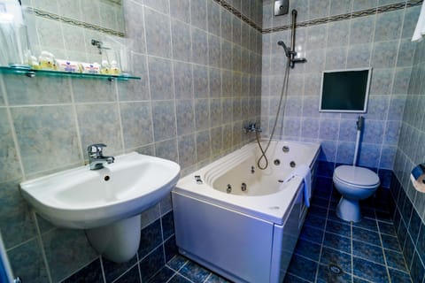 Apartment | Bathroom | Shower, free toiletries, towels, toilet paper