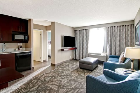 Suite, 1 Bedroom, Accessible, Non Smoking | In-room safe, desk, blackout drapes, iron/ironing board