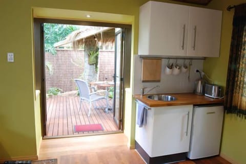 Cottage (Private) | Private kitchenette | Fridge, microwave, coffee/tea maker, electric kettle