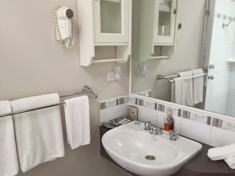 Classic Room, 1 King Bed | Bathroom | Shower, free toiletries, hair dryer, towels