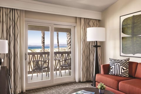 Suite, 1 Bedroom, Ocean View | Living area | 55-inch TV with cable channels