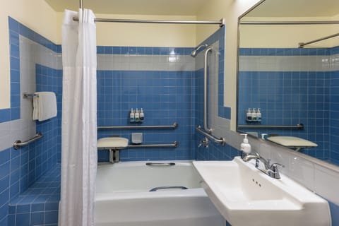 Storm King Rooms | Bathroom | Combined shower/tub, towels