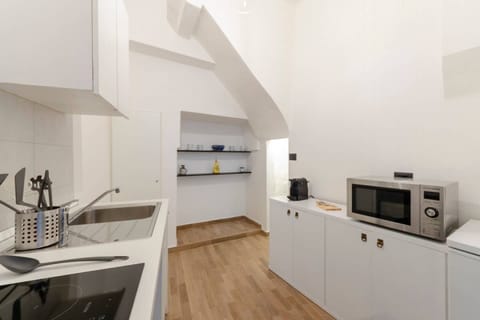 Apartment (1 Bedroom) | Private kitchen | Fridge, microwave, stovetop, electric kettle