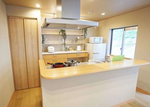 Family Suite | Private kitchen | Fridge, microwave, stovetop, electric kettle