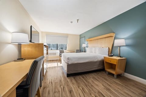 Room, 1 Queen Bed, Accessible, Non Smoking | Desk, iron/ironing board, free WiFi, bed sheets