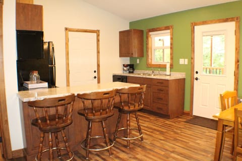 Apartment (C) | Private kitchen | Full-size fridge, microwave, oven, stovetop