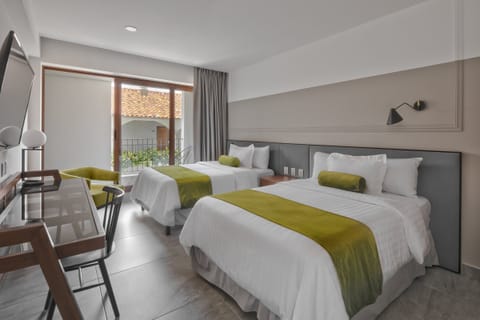 Deluxe Room, 2 Double Beds | View from room