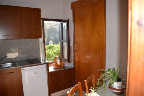 Traditional Apartment, 1 Bedroom, Balcony, Courtyard View | Private kitchen | Fridge, electric kettle, cookware/dishes/utensils