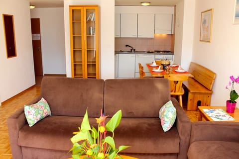 Large Family Apartment, 1 Bedroom, Mountain View | Living area | TV