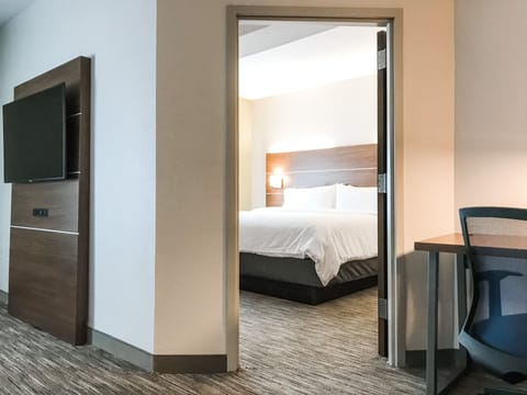 Suite, 1 King Bed | In-room safe, desk, laptop workspace, blackout drapes