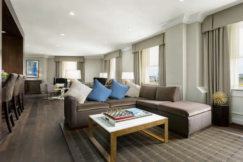 Presidential Suite, 1 Bedroom | Living area | 47-inch Smart TV with digital channels, TV, Netflix