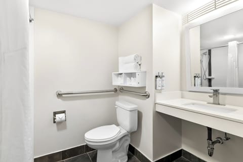 Standard Room, 2 Queen Beds, Accessible (Mobil, Roll Shwr) | Bathroom | Free toiletries, hair dryer, towels