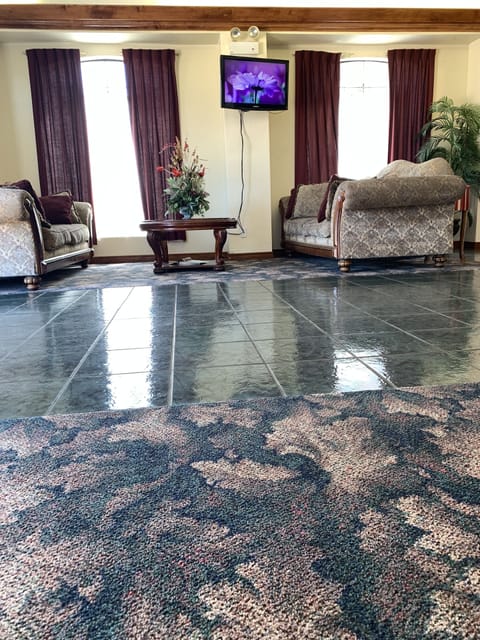 32-inch flat-screen TV with cable channels, TV, printers