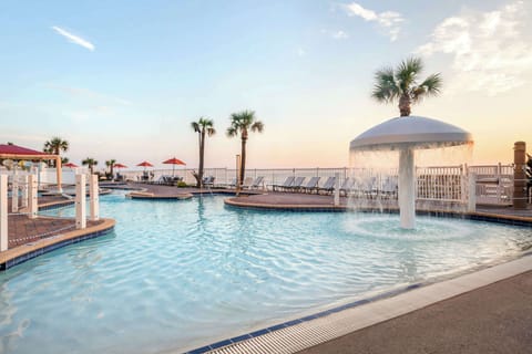 Indoor pool, outdoor pool, sun loungers