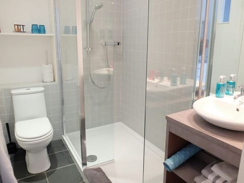 Standard Double Room | Bathroom | Designer toiletries, hair dryer, towels, soap