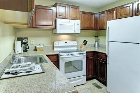 Standard Suite, 2 Bedrooms, Balcony | Private kitchen | Full-size fridge, microwave, dishwasher, coffee/tea maker