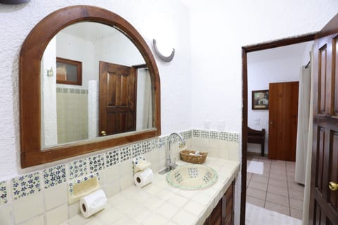 Bosque Caribe One Bedroom Apartment with Terrace | Bathroom | Towels, soap, shampoo, toilet paper