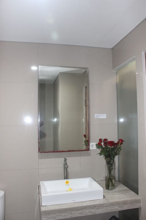 Deluxe Double Room | Bathroom | Shower, bidet, towels, soap