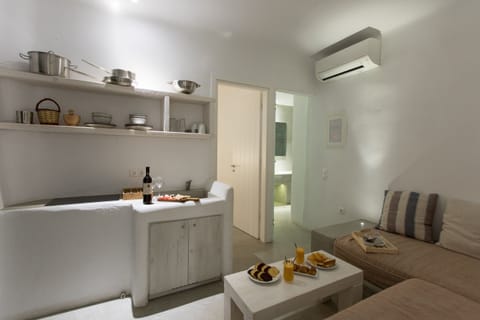 Deluxe Apartment, 2 Bedrooms | Private kitchen | Fridge, electric kettle