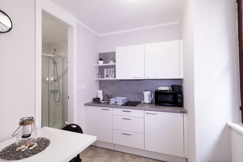 Apartment (3. V) | Private kitchenette | Fridge, microwave, stovetop, coffee/tea maker