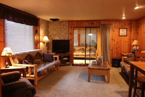 Bear Cabin | Living room | Flat-screen TV