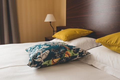 Individually decorated, individually furnished, desk, blackout drapes