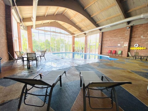 Indoor pool, seasonal outdoor pool