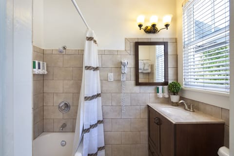 Free toiletries, hair dryer, towels