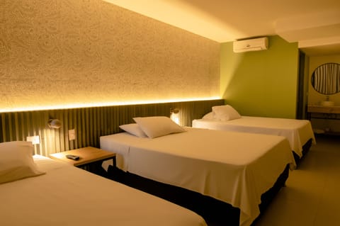 Classic Triple Room, Multiple Beds | Premium bedding, minibar, in-room safe, desk