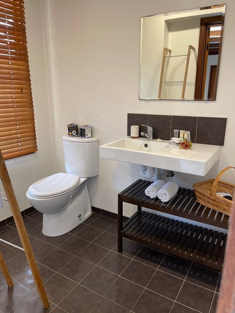 Queen Room | Bathroom | Free toiletries, hair dryer, towels