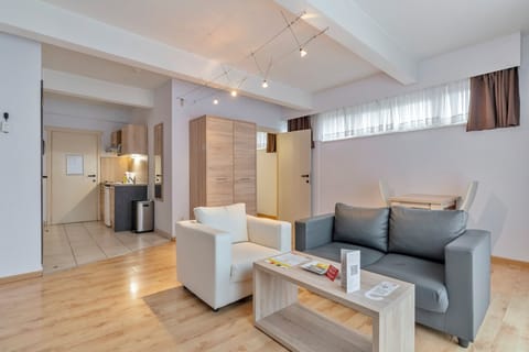 Apartment, 1 Bedroom | Living area | LCD TV