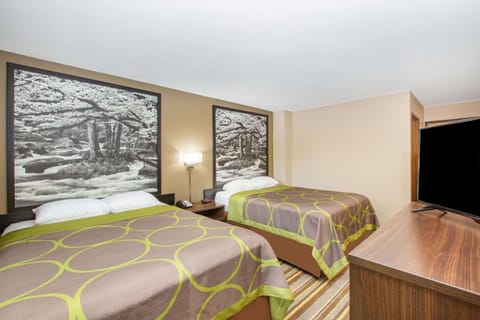 Standard Room, 2 Queen Beds, Non Smoking | Desk, laptop workspace, blackout drapes, free WiFi