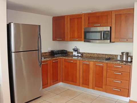 Presidential Studio Suite, 1 Bedroom, Ocean View | Private kitchen | Coffee/tea maker