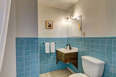 Meadow King | Bathroom | Combined shower/tub, hair dryer, towels