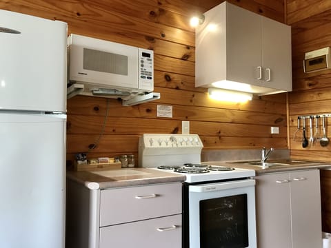 Comfort Apartment, 2 Bedrooms, Garden View, Garden Area | Private kitchenette | Fridge, microwave, coffee/tea maker, electric kettle