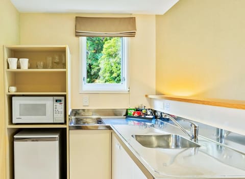 Studio, Jetted Tub | Private kitchenette | Fridge, microwave, coffee/tea maker, electric kettle