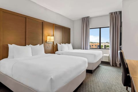 Suite, 2 Queen Beds, Accessible, Non Smoking | Premium bedding, memory foam beds, in-room safe, desk