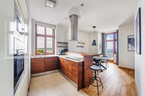 Apartment (5) | Private kitchenette | Fridge, microwave, oven, stovetop