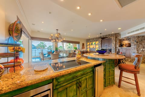 Panoramic Oceanfront Villa - 3301 | Private kitchen | Full-size fridge, microwave, oven, stovetop