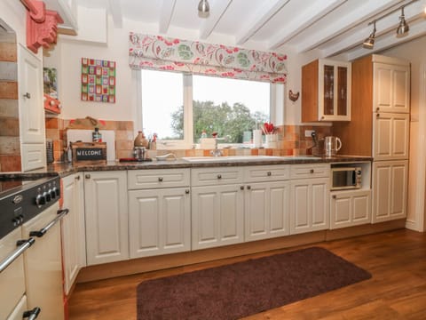 Cottage | Private kitchen | Microwave, stovetop, electric kettle, toaster