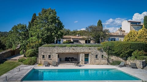 Seasonal outdoor pool, a heated pool, sun loungers