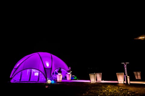 Outdoor wedding area