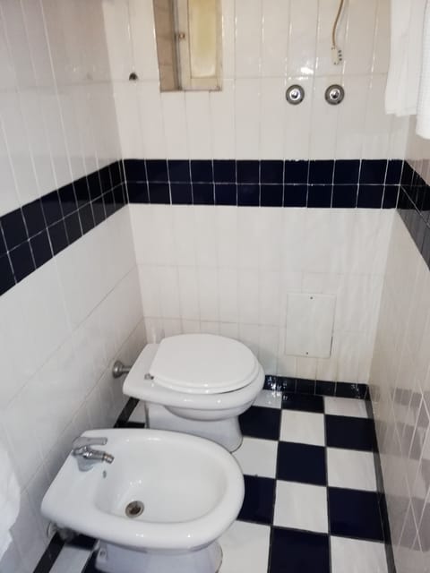 Double Room (201) | Bathroom | Shower, rainfall showerhead, free toiletries, hair dryer